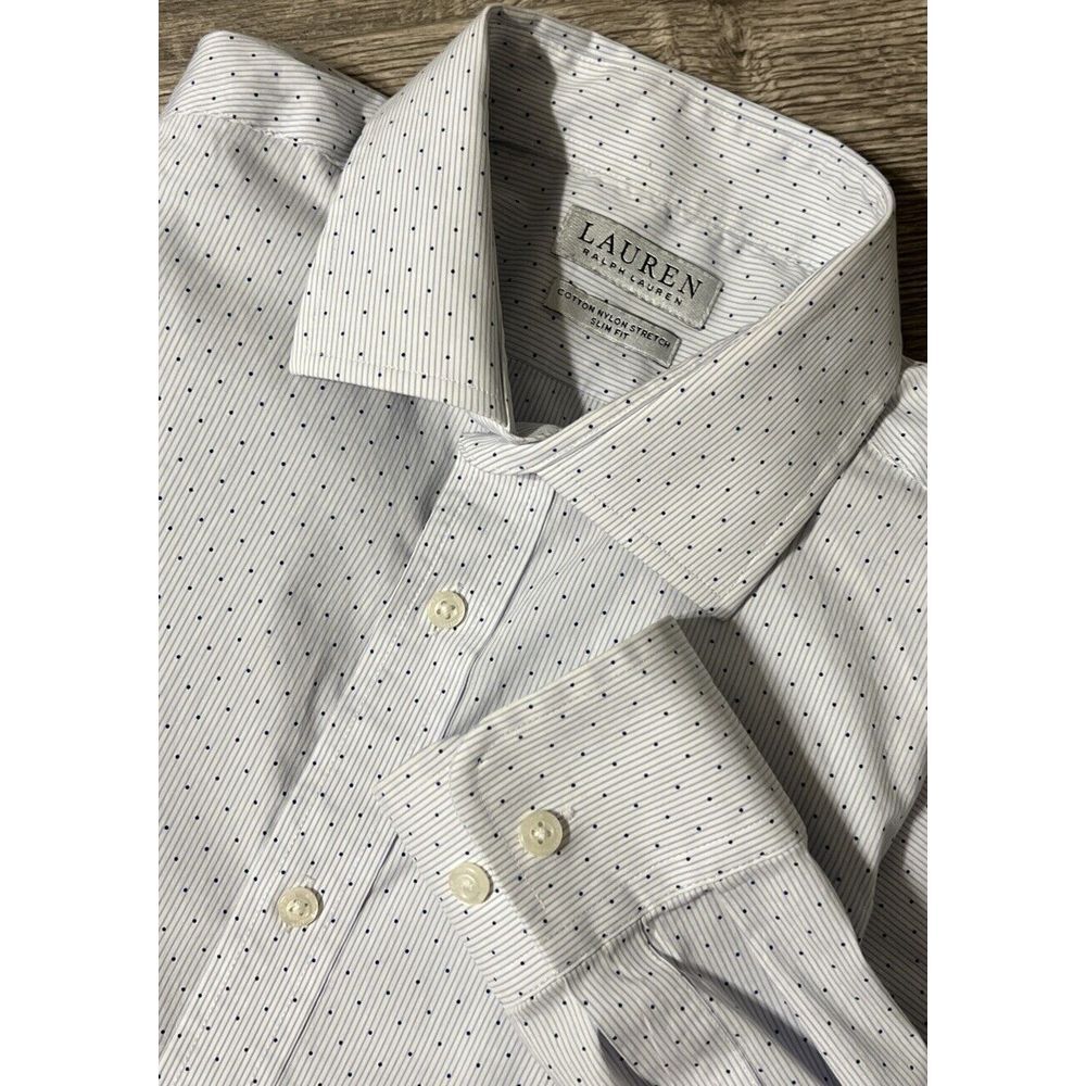Lauren Ralph Lauren Men's Ultraflex Stretch Slim Fit Dress Shirt SZ L 16.5-34/35